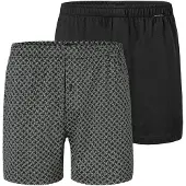 Schiesser Boksershorts ' Basic ' grå / sort