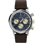 Timex Analogt ur navy / brun / sølv