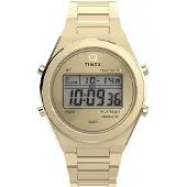 Timex Digitalur 'Q80 Continental' guld
