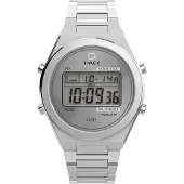 Timex Digitalur 'Q80 Continental' sølv