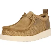 Clarks Herre Premium Ftr2lo Wallabee Sko Dark Sand Combi