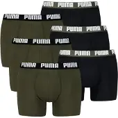 Puma Boksershorts grøn / sort / hvid