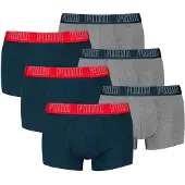 Puma Boksershorts navy / mørkegrå / rød / hvid