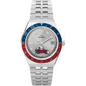 Timex Analogt ur petroleum / blodrød / sølv