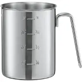 Rösle beholder med måleske 12 cm, 1000 ml