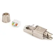 Digitus Professional - Netværk-konnektor - RJ-45 (han) - afskærmet - CAT 6a - IEEE 802.3af/IEEE 802.3at/IEEE 802.3bt