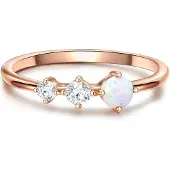Glanzstücke Ring opal / rosa guld