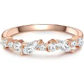 Glanzstücke Ring rosa guld / hvid