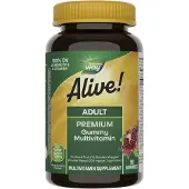 Nature'S Way , Alive! Voksen Premium Gummies Multivitamin, Grape og Cherry, 90 Gummies