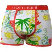 Normani Boksershorts gul / grøn / rød / hvid