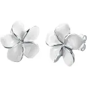 Elli Øreringe 'Frangipani Blüte' sølv