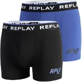 Replay Boksershorts blå / sort / hvid