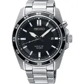 Seiko Herreur SKA785P1 Kinetic Sort/Stål Ø43 mm