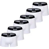 BOSS Boksershorts sort / hvid