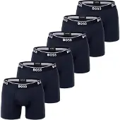 BOSS Boksershorts mørkeblå / hvid