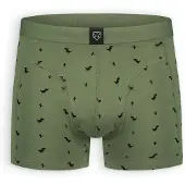Adam Boksershorts '8 Bit Dino' oliven / sort