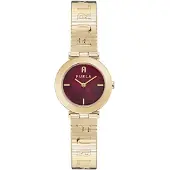 Furla Analogt ur guld / bordeaux