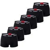 HUGO Boksershorts rød / sort / hvid