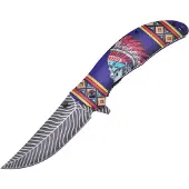 Frost Cutlery Linerlock A/O Blue