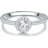 Trilani Ring sølv / transparent