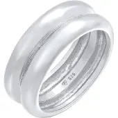 Elli PREMIUM Ring 'Chunky' sølv