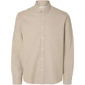 Selected Skjorte 'SLHNOAH' beige