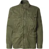 Superdry Superdrytil mænd. M5012291A Jakke M65 militærgrøn (S), Casual, Bomuld