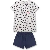 Sanetta Nattøj navy / rød / naturhvid