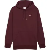 Puma Wardrobe Essentials Relaxed Fleece Hoodie Men, Clothing, Ruby Shimmer, XS