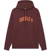 Wood wood Sweatshirt 'WWJames' mørkebrun / orange
