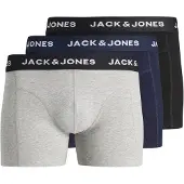 Jack & Jones Boksershorts mørkeblå / grå-meleret / sort / hvid