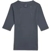 G-Star Washed A-Line Slim Rib T-Shirt - Dark blue - Women