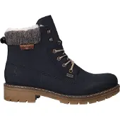 Rieker Snørestøvletter navy