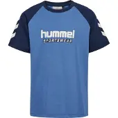 Hummel T-shirt - hmlJr Logo - Dutch Blue - - 13-14 år (158-164) - T-Shirt