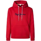 Pepe Jeans Pepe Jeanstil mænd. PM5800009 Sweatshirt Macbeth Ensfarvet rød (S), Casual, Bomuld