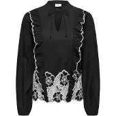 JDY Bluse 'JDYHolly' sort / hvid