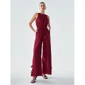 BWLDR Jumpsuit 'Laila' burgunder