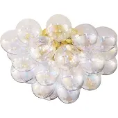 QAZQA Design loftslampe messing med regnbueglas 6-lys - Uvas