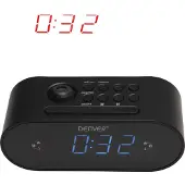 Denver clock radio med projektion / vækkeur med projektor / digital clock radio FM