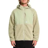 Volcom - Mærker - Nomaa Sherpa Zip Green Tea til UnisexUld - Størrelse L - Grøn