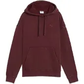 Puma Essentials Elevated Relaxed Wash Hoodie Women, Clothing, Ruby Shimmer, XXL
