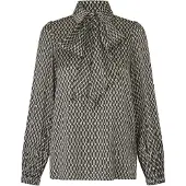 Dea Kudibal Bluse 'Kikkidea' gul / lysegrå / sort