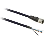 Telemecanique Følerkabel PUR M12 4-pin hun lige 5 meter skærmet