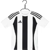 Adidas Spilletrøje Striped 24 - Hvid/Sort Børn, størrelse 140 cm