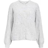 Object Cardigan 'OBJFlora' lysegrå