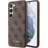 GUESS GUHCS23SG4GFBR S23 S911 brun/brun hard case 4G Metal Gold Logo