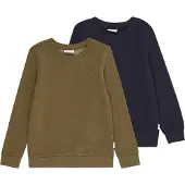 Minymo Sweatshirt navy / oliven