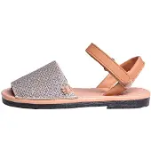 Toni pons Sandaler 'COVA' brun / sølv