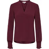ONLY Bluse 'ONLMette' vinrød