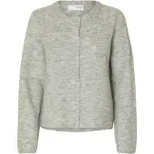 Selected Cardigan 'SLFLulu' lysegrå